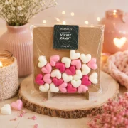 Handgegossene Herz Wax Melts als buntes Duftwachs für die Duftlampe