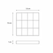 Maße der Snapbar | Waxmelts – 7,5 × 7,5 × 1 cm
