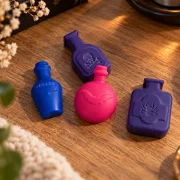 Bunte Midnight Library Wax Melts in magischer Zaubertrank-Optik